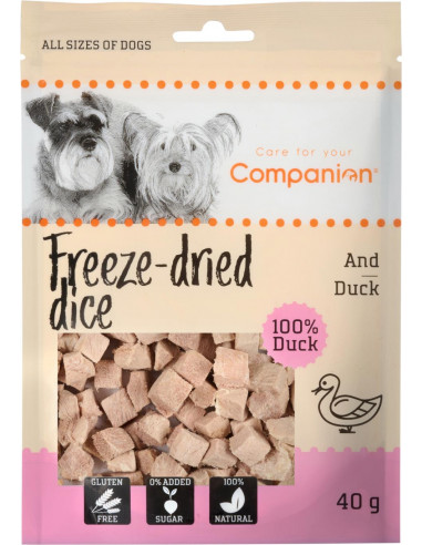 Companion freeze-dried dice duck 40g