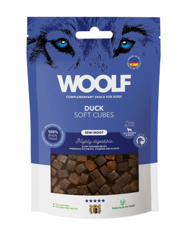 Woolf Earth Soft cubes Duck 100g